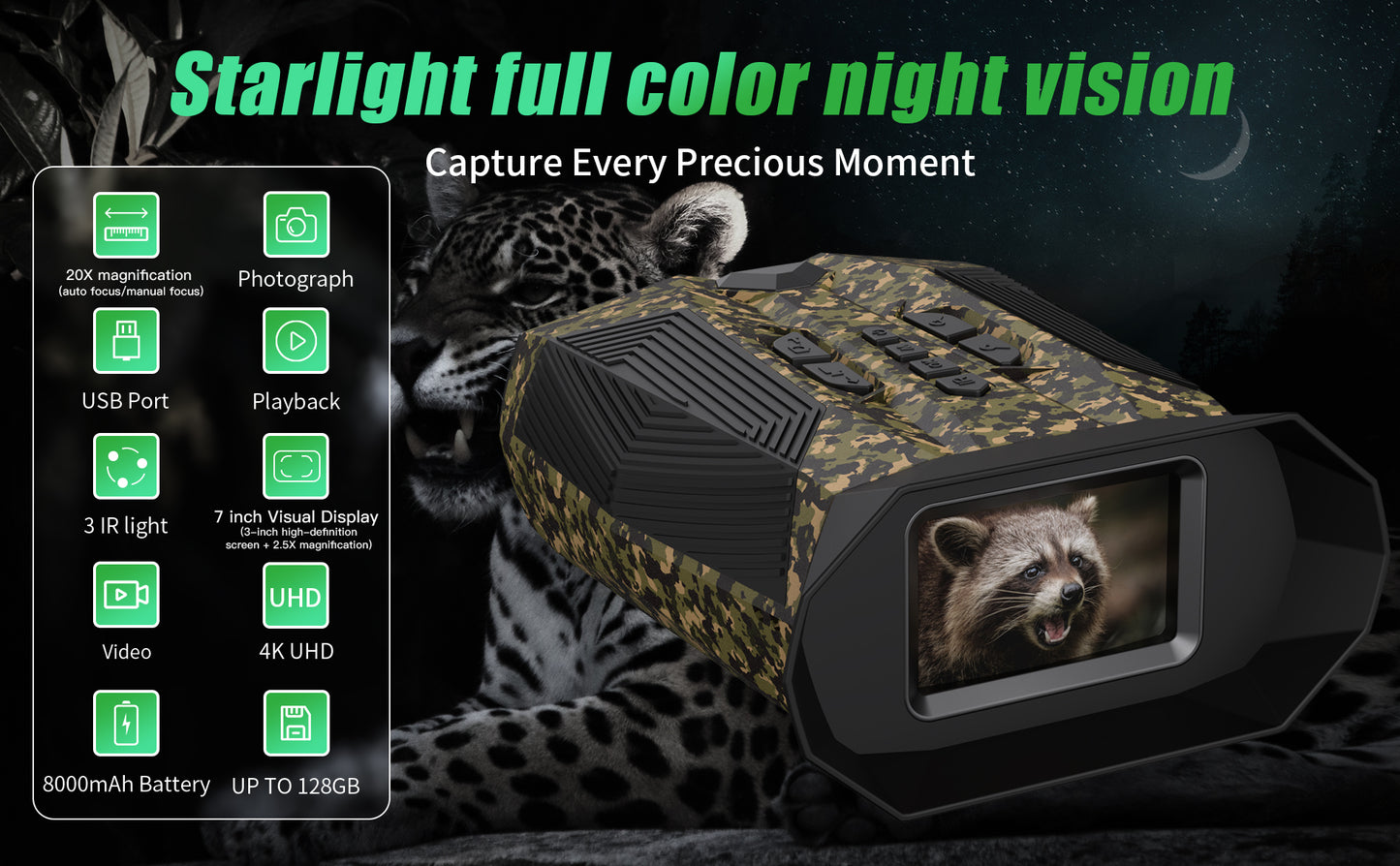 Night Vision Goggles with 32GB SD Card LK600